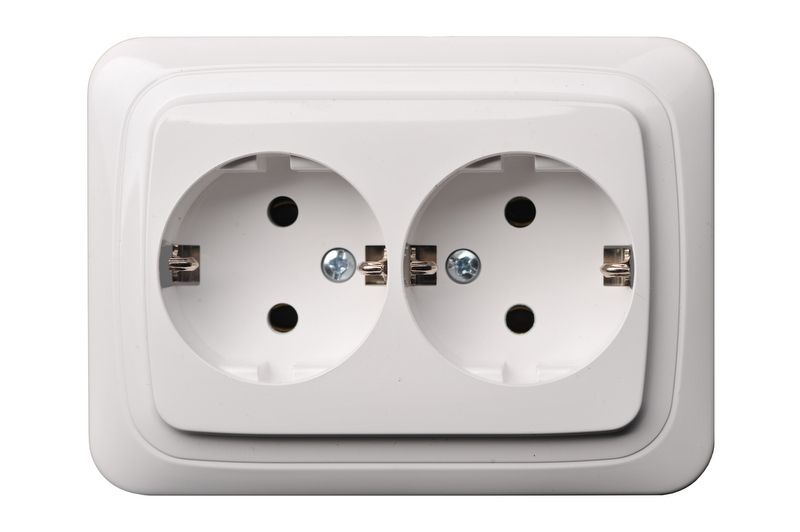IKL16-005 A/S  Flush mount.SCHUKO socket outlet, double, 16A - Image 1