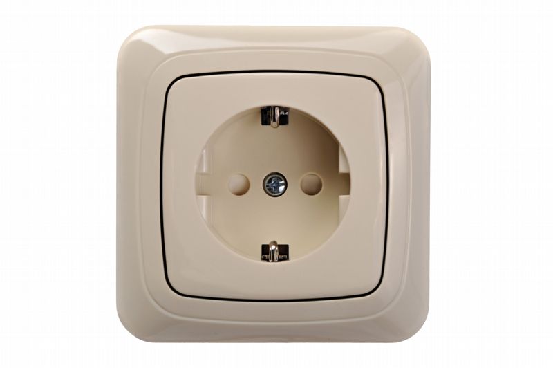 IKL16-014 A/S Flush mount SCHUKO socket outlet with spreader claws, 16A - Image 1