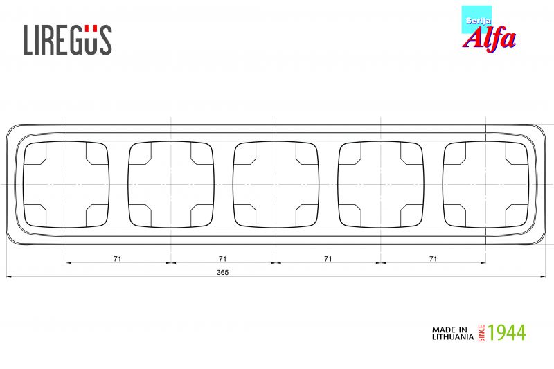 K14-135-05 A/S Rėmelis 5v. plastikas (10) - Nuotrauka 3